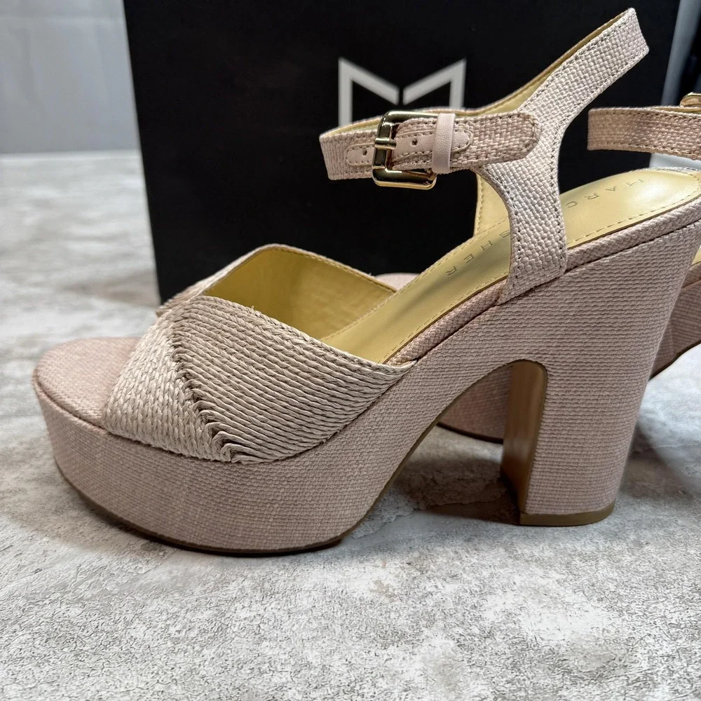 Marc Fisher LTD Sandals Womens Size‎ 9 Light Pink Starla Platform Heel MLSTARLA